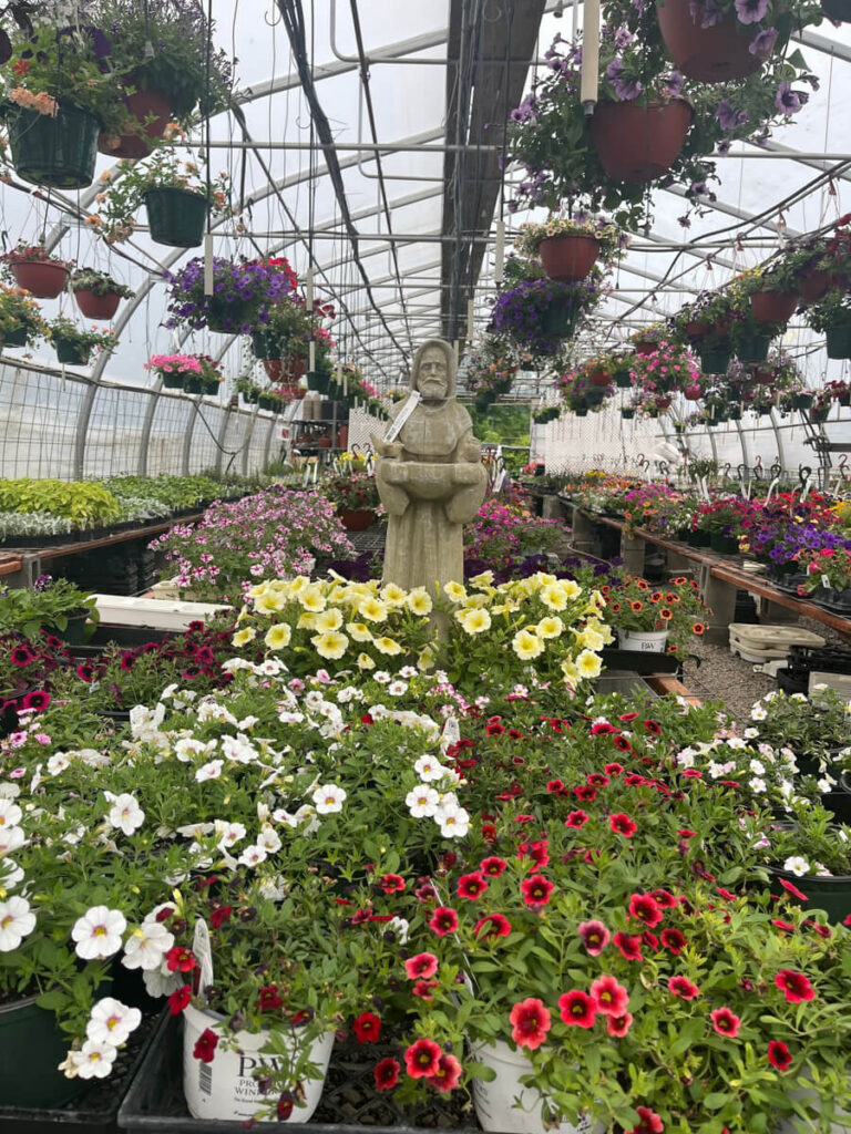 a greenhouse at Little York Plantation in Little York, NY